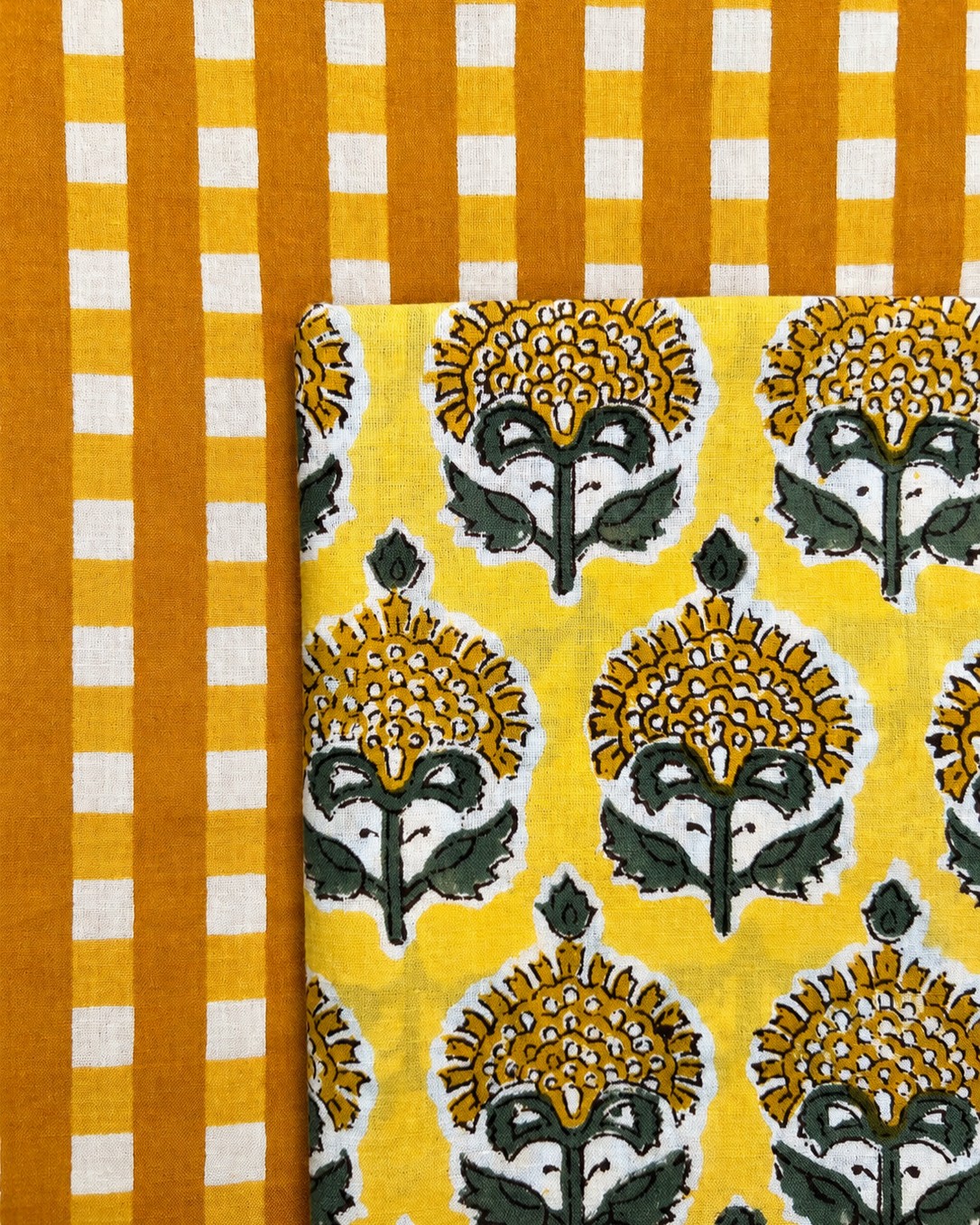 Tela Vichy Amarillo - Imagen 4