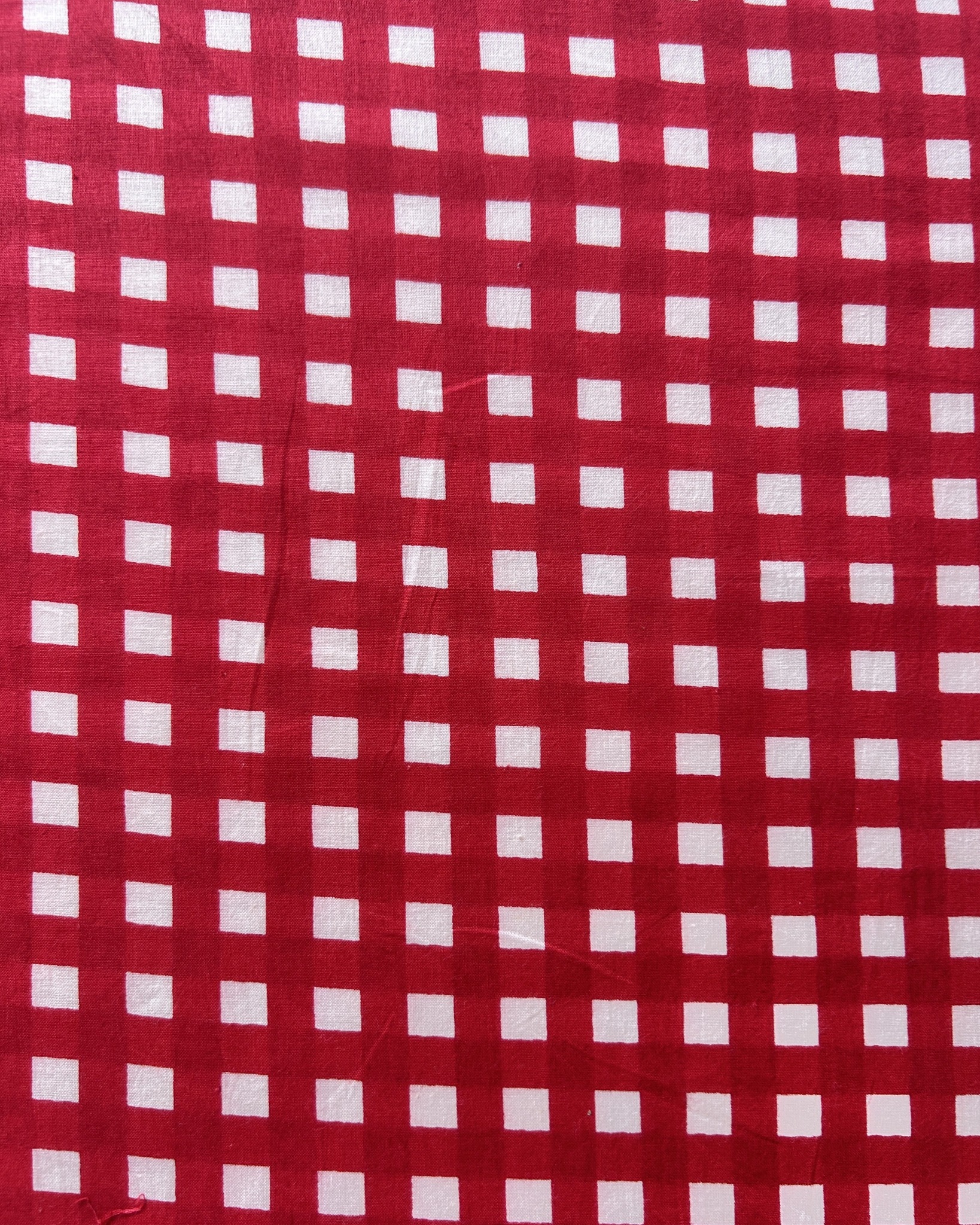 Tela Vichy Rojo